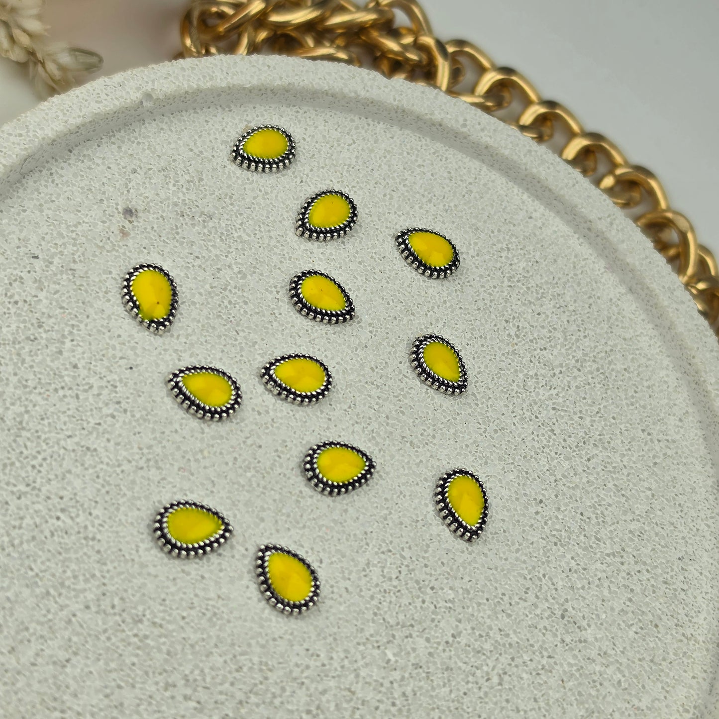 Goutte silver jaune
