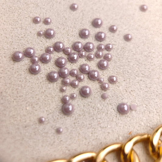 Perles violet poudré